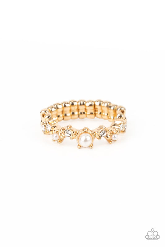 Blissfully Bella - Gold Paparazzi Ring