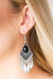 Mostly Monte-ZUMBA - Black Paparazzi Earrings