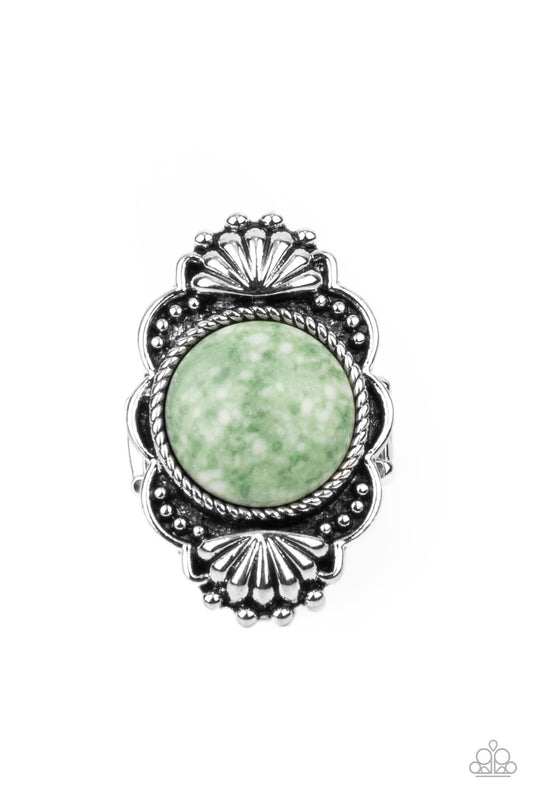 Atlantis Adventure - Green Paparazzi Ring
