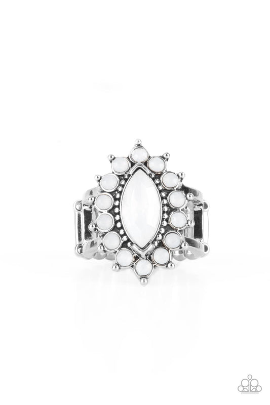 Everlasting Eden - White Paparazzi Ring