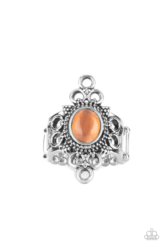 Mystical Mystique - Orange Paparazzi Ring