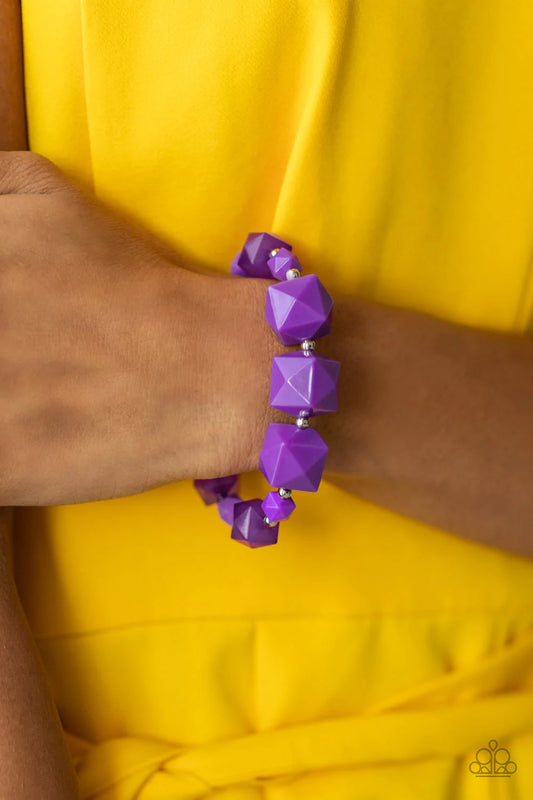 Trendsetting Tourist Purple Paparazzi Bracelet