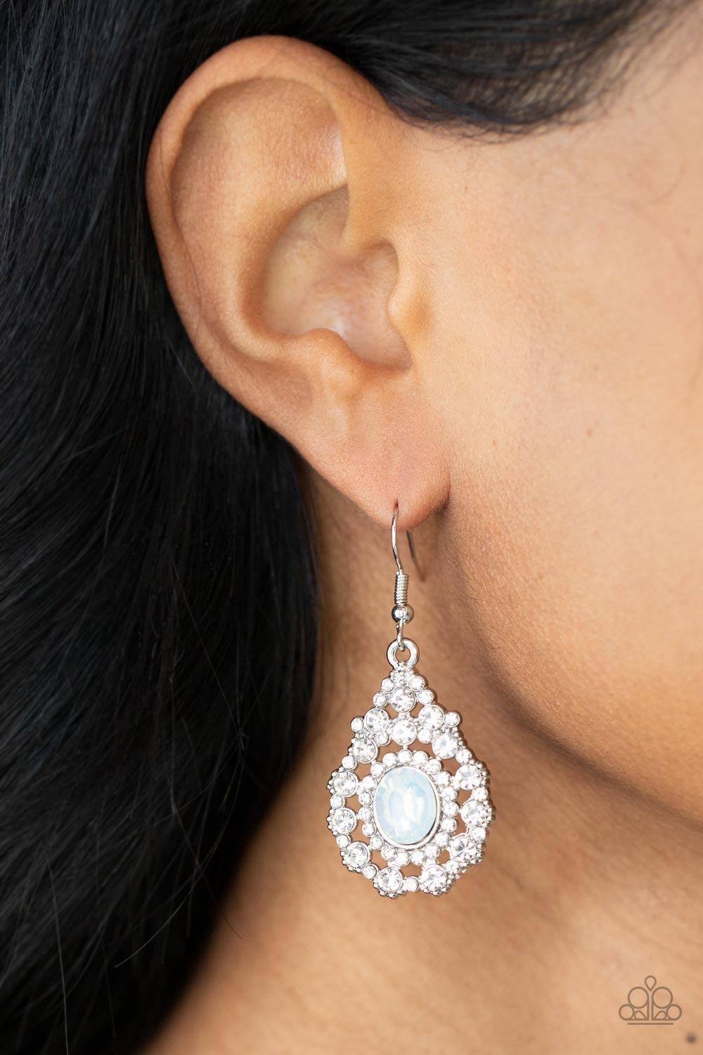 Celestial Charmer  - White Paparazzi Earrings
