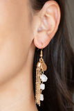 Stone Sensation - Gold Paparazzi Earrings