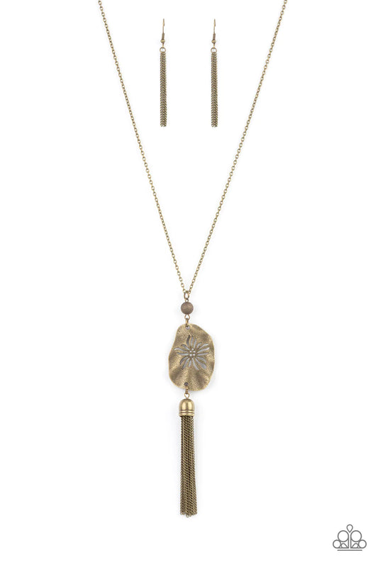 Botanical Beaches Brass Paparazzi Necklace
