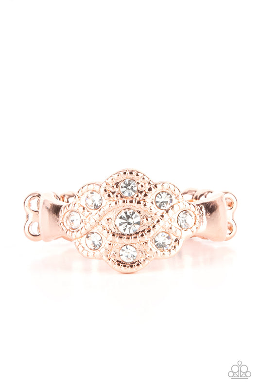 Floral Frou-Frou - Copper Paparazzi Ring