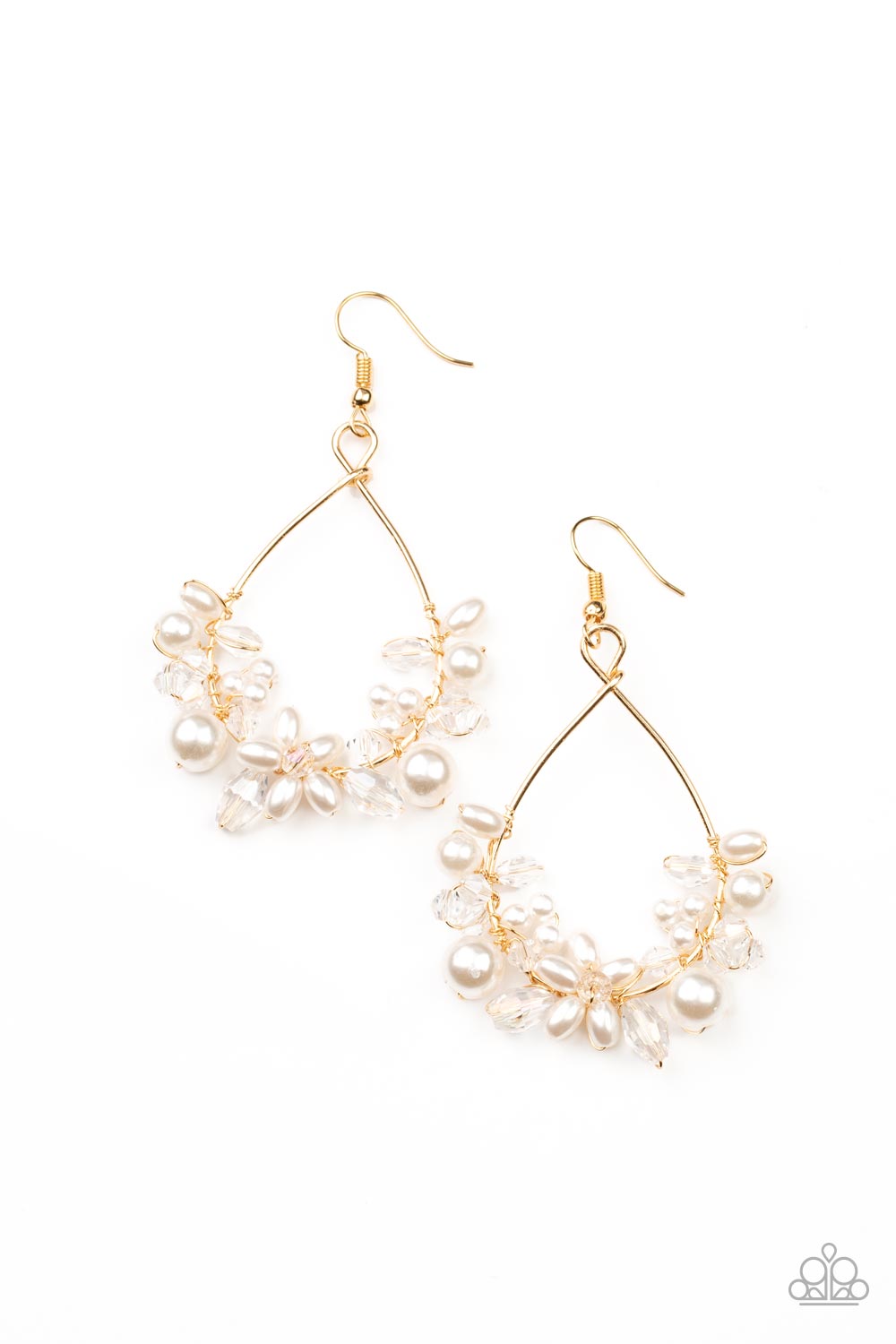 Marina Banquet - Gold Paparazzi Earrings