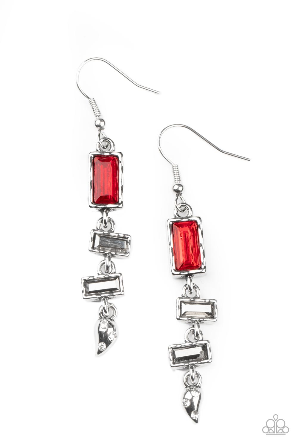 Modern Day Artifact - Red Paparazzi Earrings