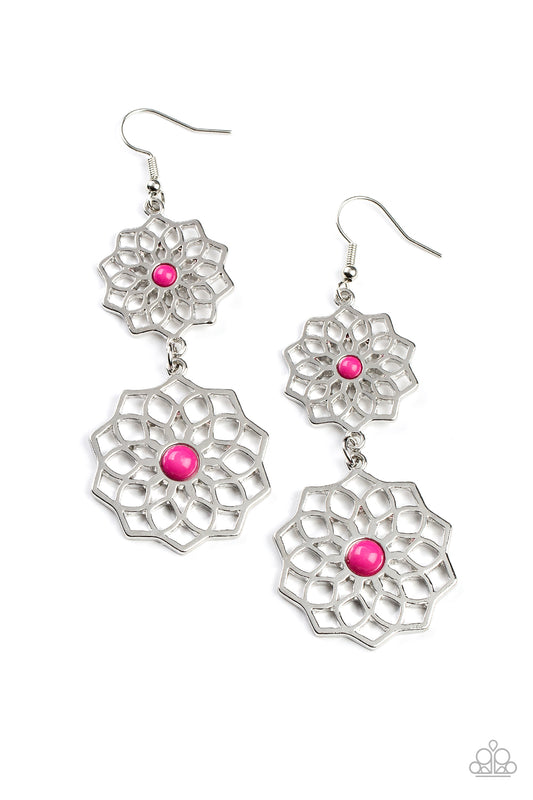 Posh Posy - Pink Paparazzi Earrings