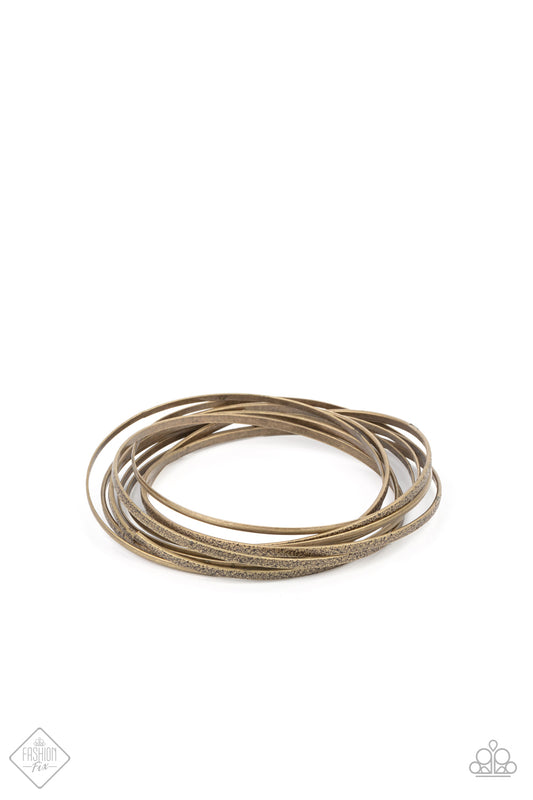 Suddenly Synced - Brass Paparazzi Bracelet