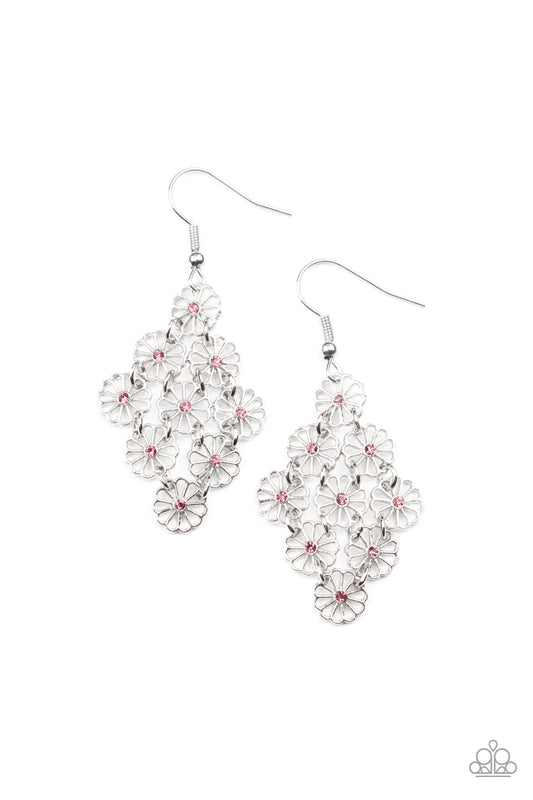 Bustling Blooms Purple Paparazzi Earrings