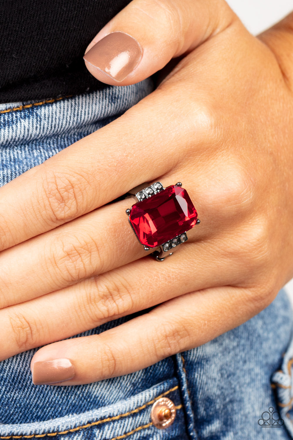 Epic Proportions - Red Paparazzi Ring