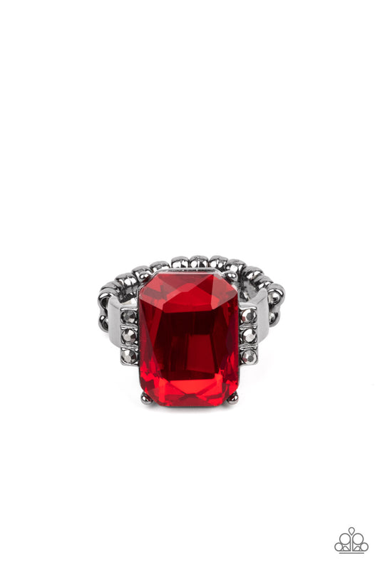 Epic Proportions - Red Paparazzi Ring