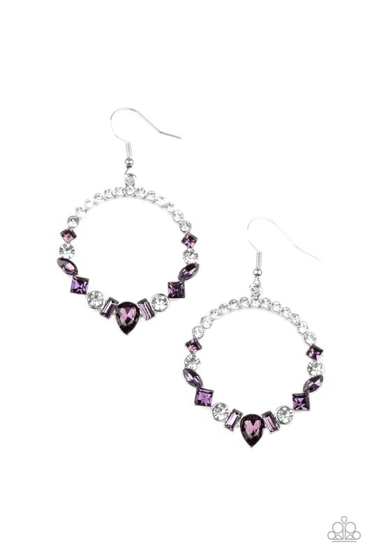 Revolutionary Refinement - Purple Paparazzi Earrings