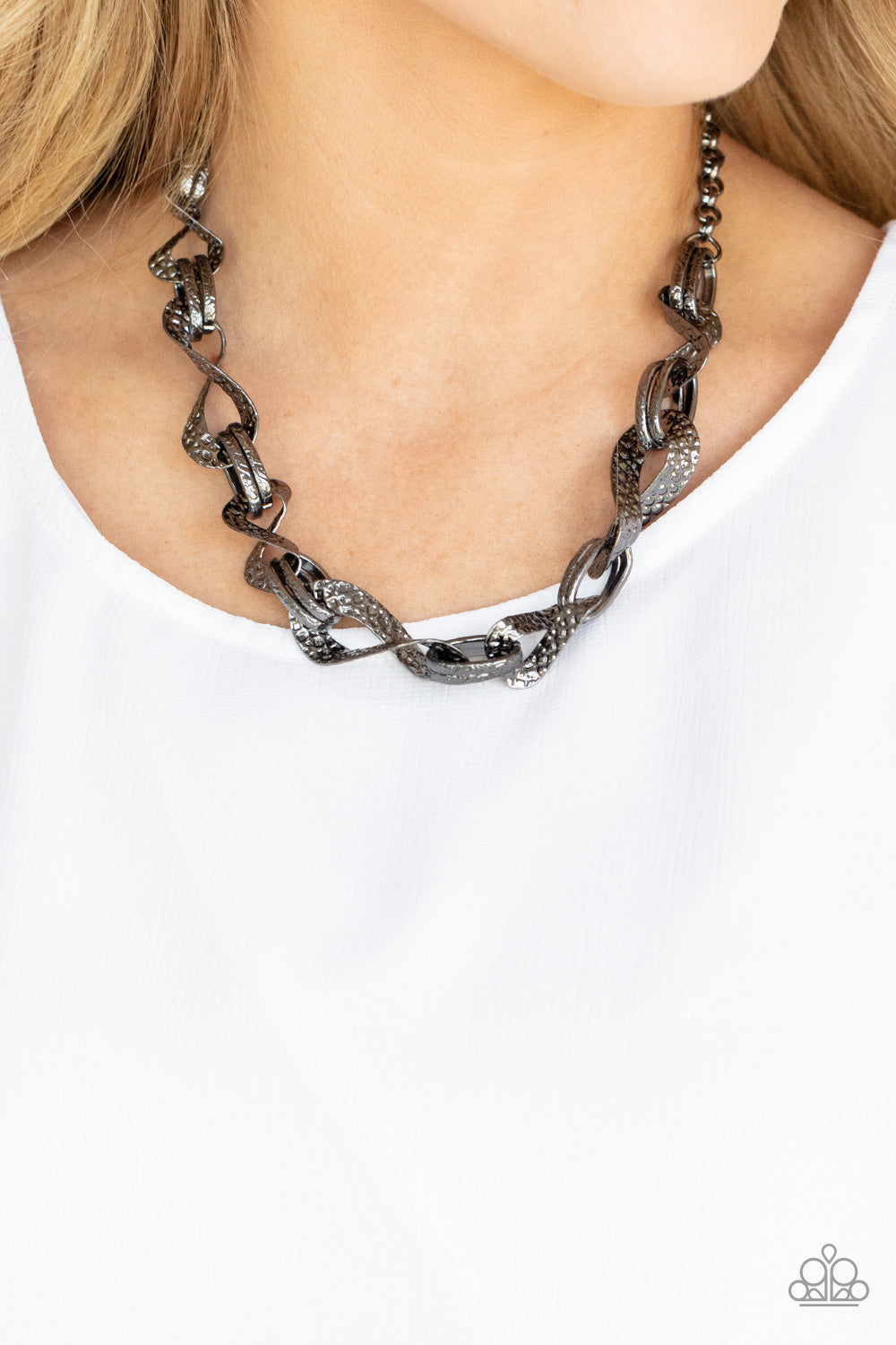METAL of Honor Black Paparazzi Necklace