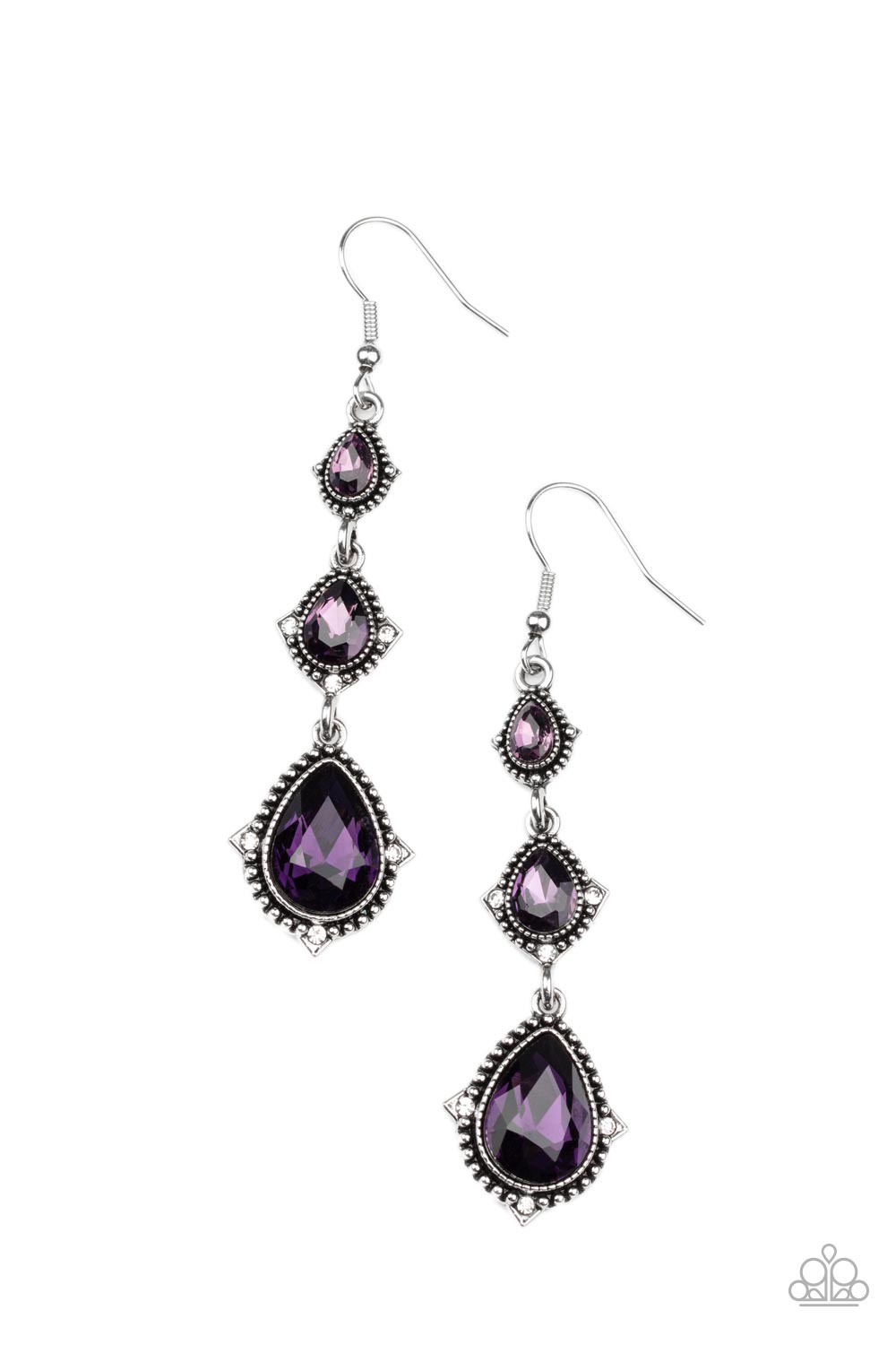 Prague Princess - Purple Paparazzi Earrings