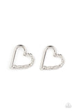 Cupid, Who? Silver Paparazzi Earrings