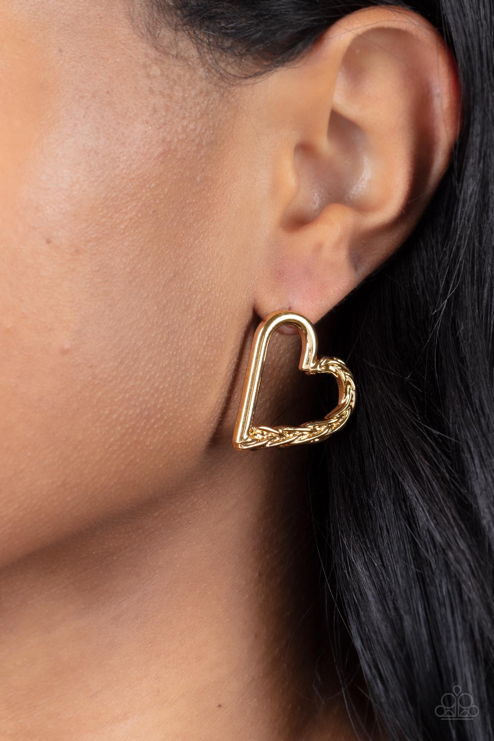 Cupid, Who? Paparazzi Gold Earrings