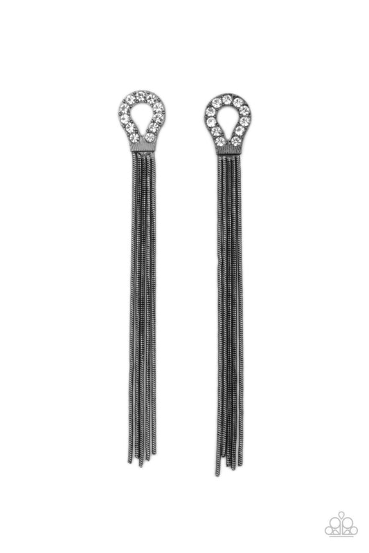 Dallas Debutante - Black Paparazzi Earrings