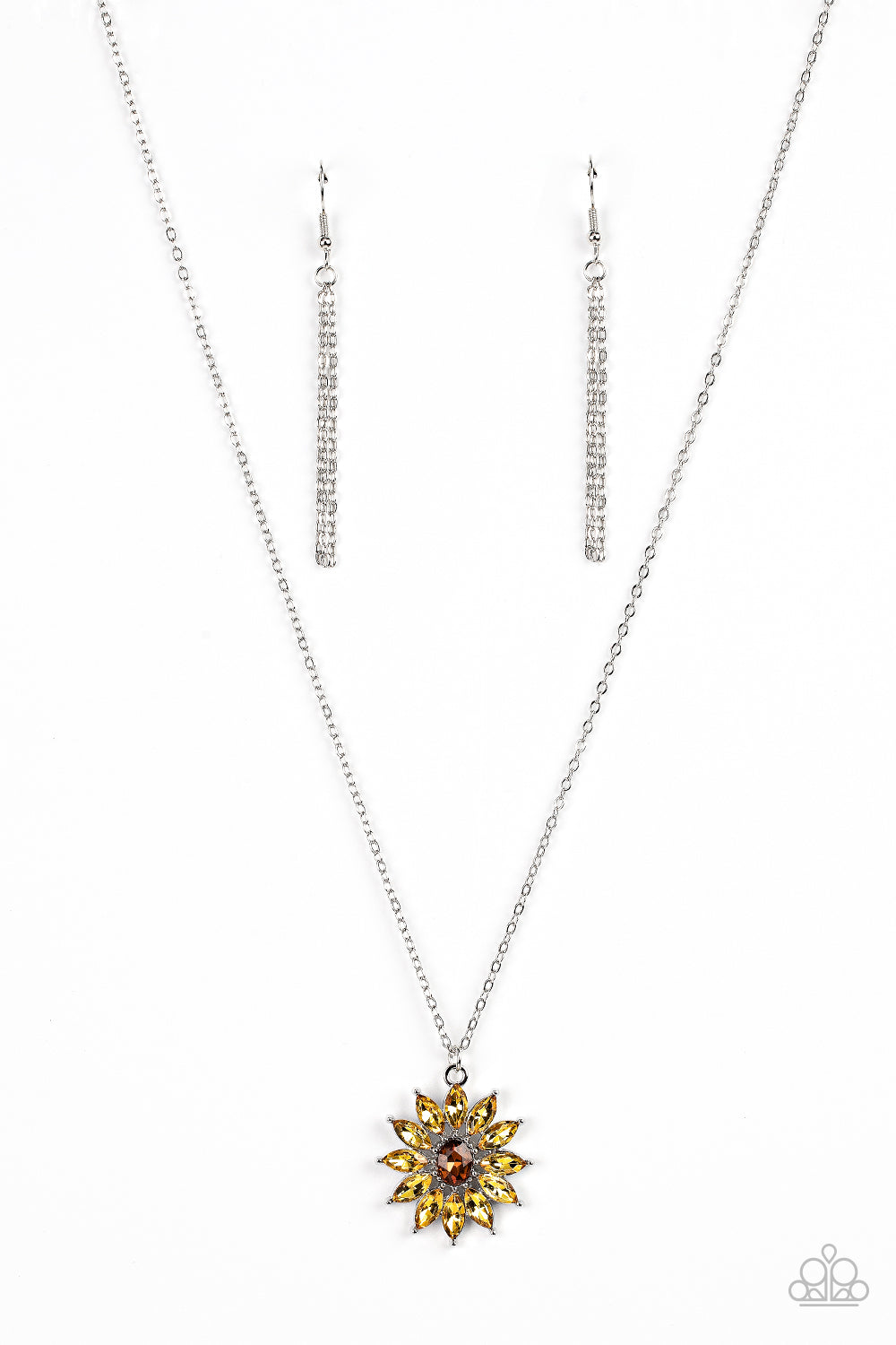Formal Florals - Yellow Paparazzi Necklace