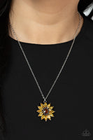 Formal Florals - Yellow Paparazzi Necklace