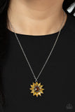 Formal Florals - Yellow Paparazzi Necklace