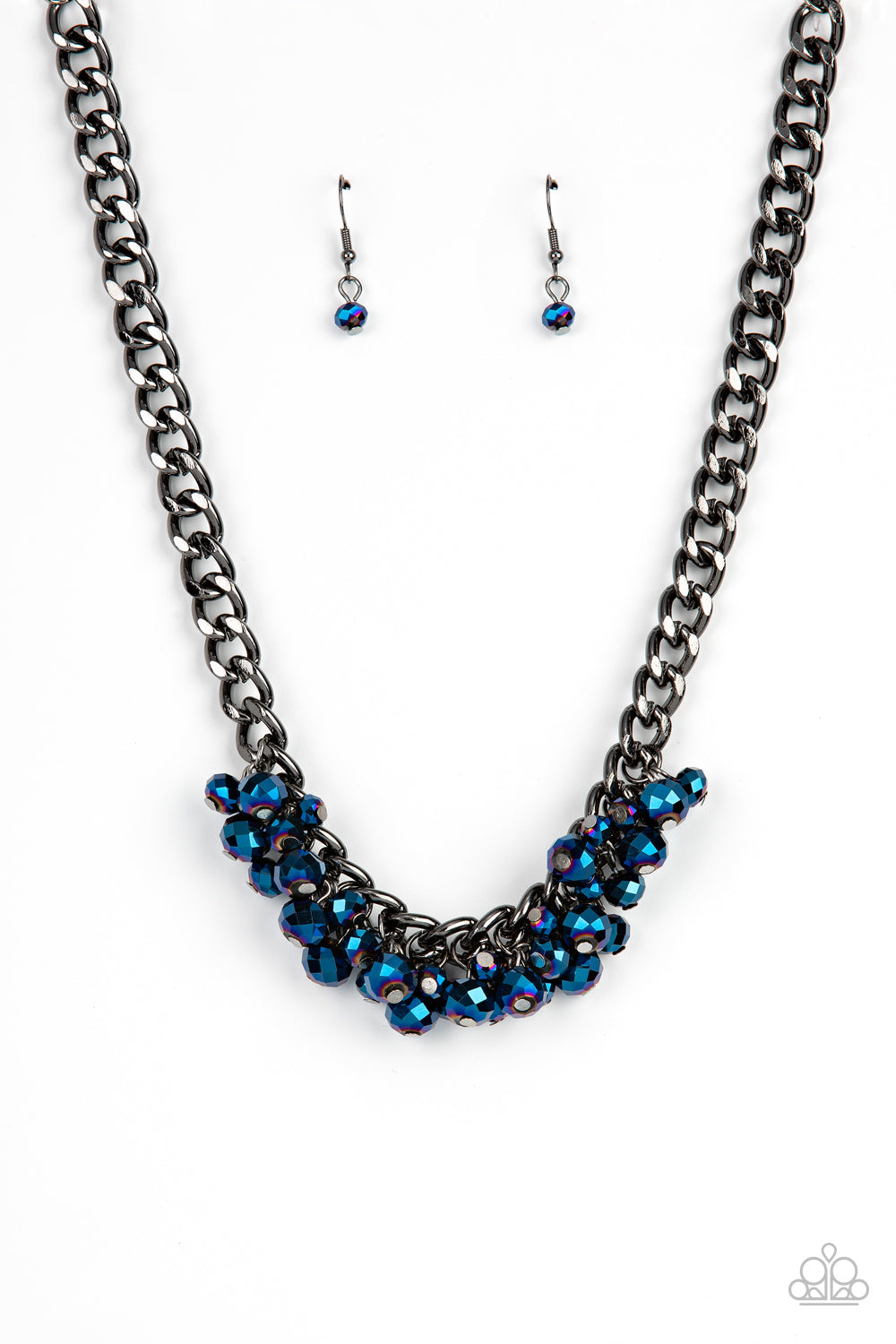 Galactic Knockout Blue Paparazzi Necklace