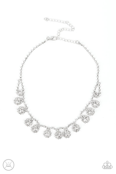 Princess Prominence - White Paparazzi Life of the Party Necklace