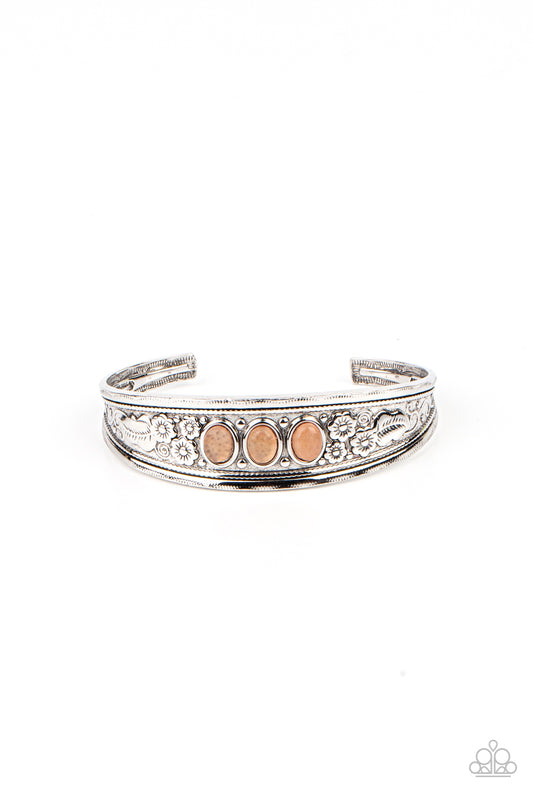 Flower Patch Picnic - Orange Paparazzi Bracelet