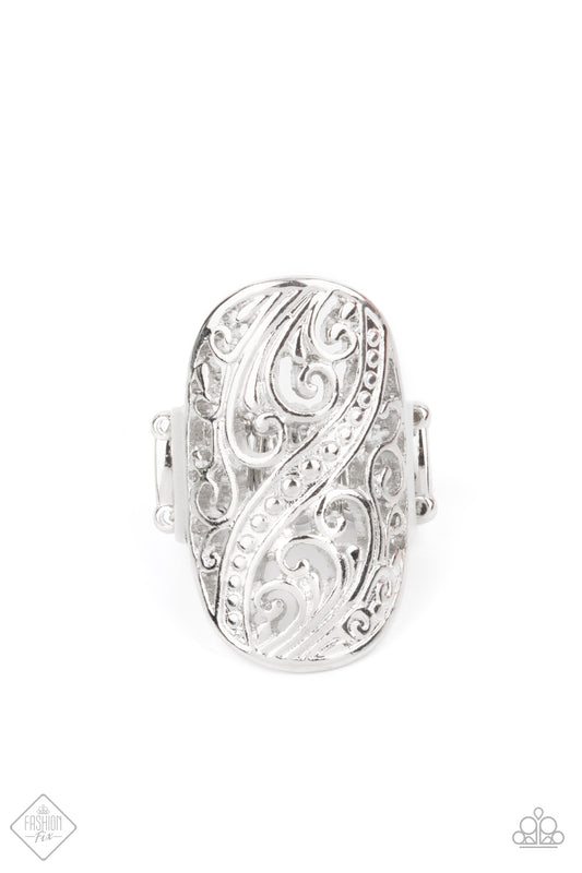 Pier Paradise - Silver Paparazzi Ring