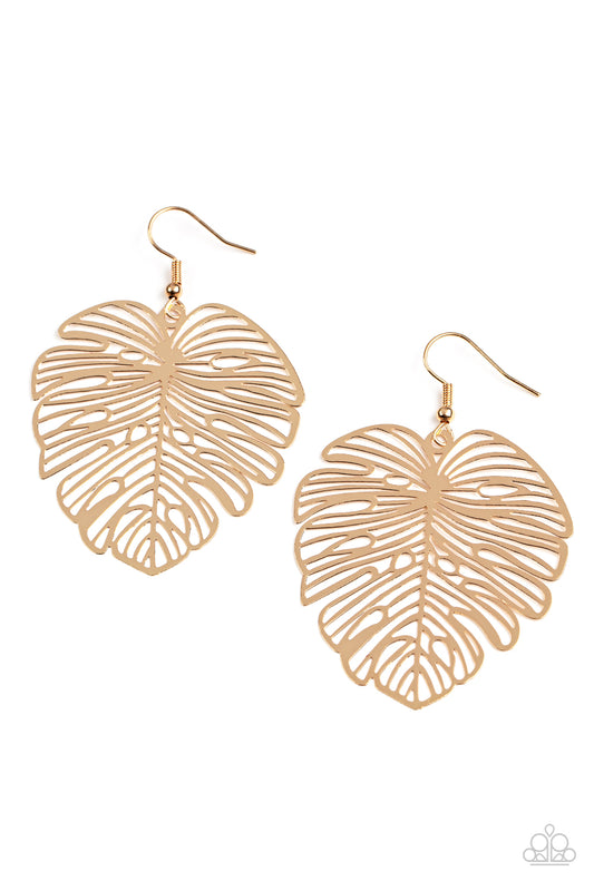 Palm Palmistry - Gold Paparazzi Earrings