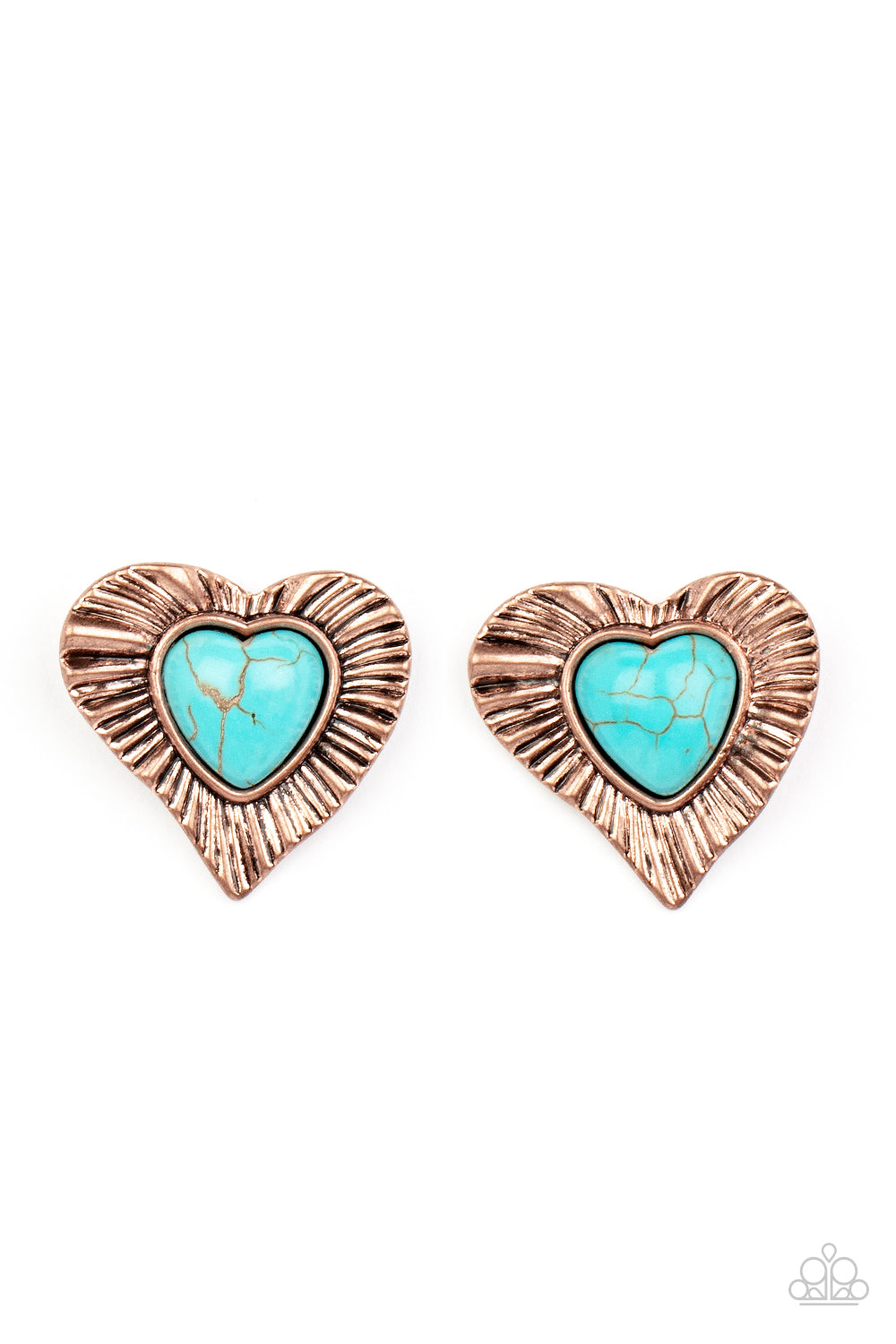 Rustic Romance - Copper Paparazzi Earrings