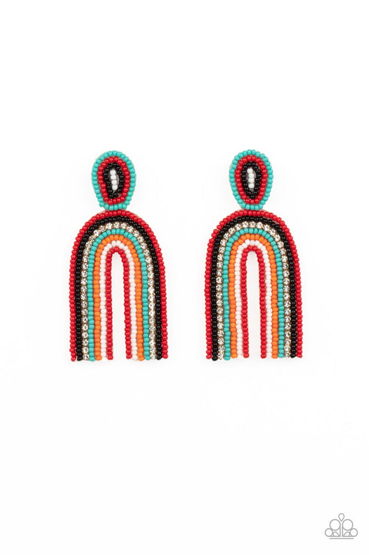 Rainbow Remedy - Multi Paparazzi Earrings