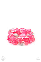 Oceanside Bliss - Pink Paparazzi Fashion Fix Bracelet