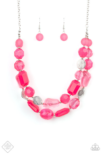 Oceanic Opulence - Pink Paparazzi Necklace