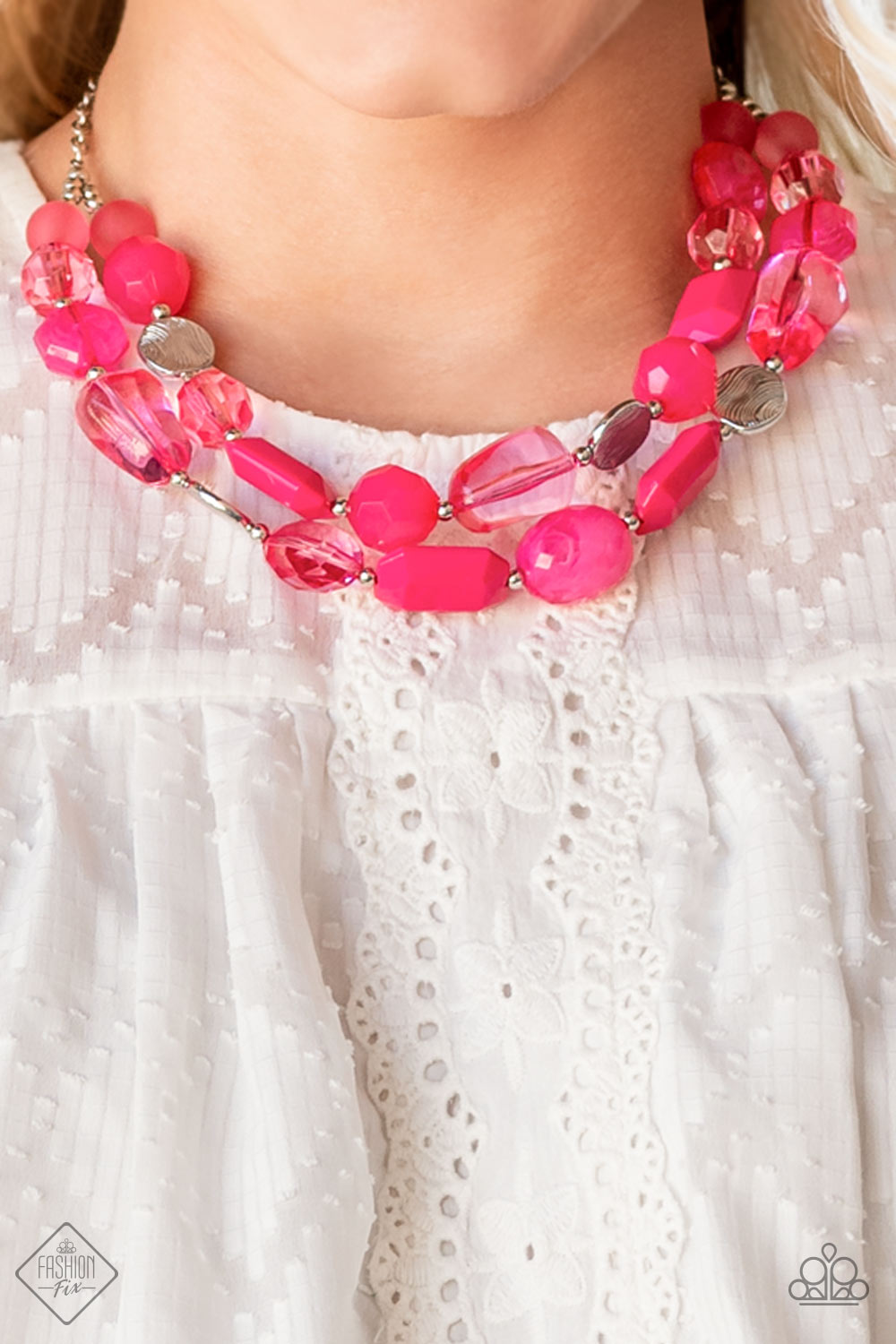 Oceanic Opulence - Pink Paparazzi Necklace