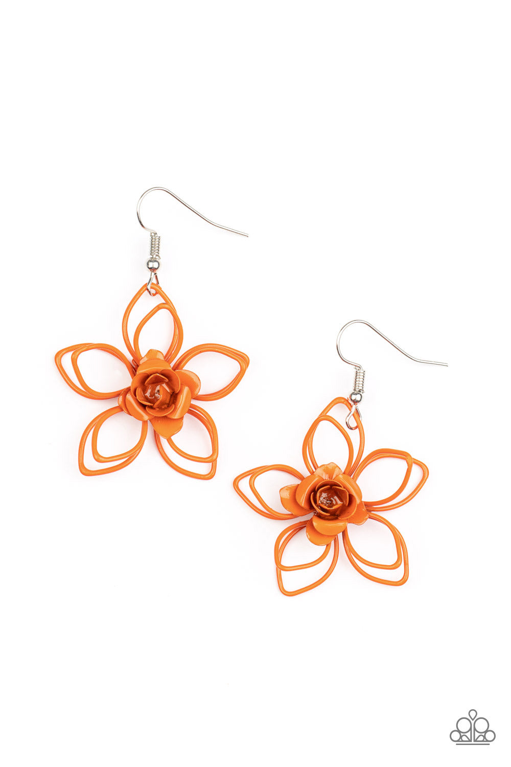 Botanical Bonanza - Orange Paparazzi Earrings