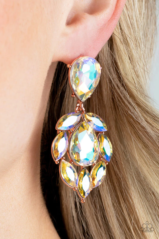 Galactic Go-Getter Copper Paparazzi Earrings