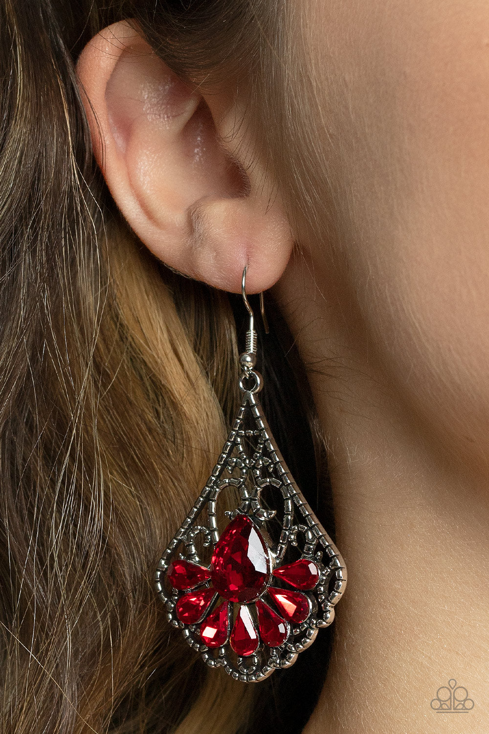 Exemplary Elegance - Red Paparazzi Earrings