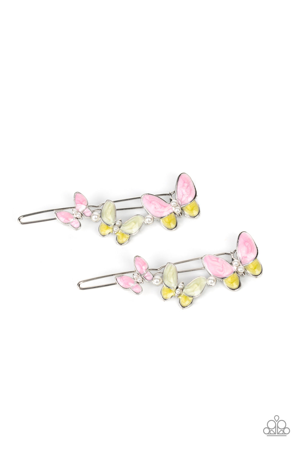 Bushels of Butterflies - Pink Paparazzi Hair Clip