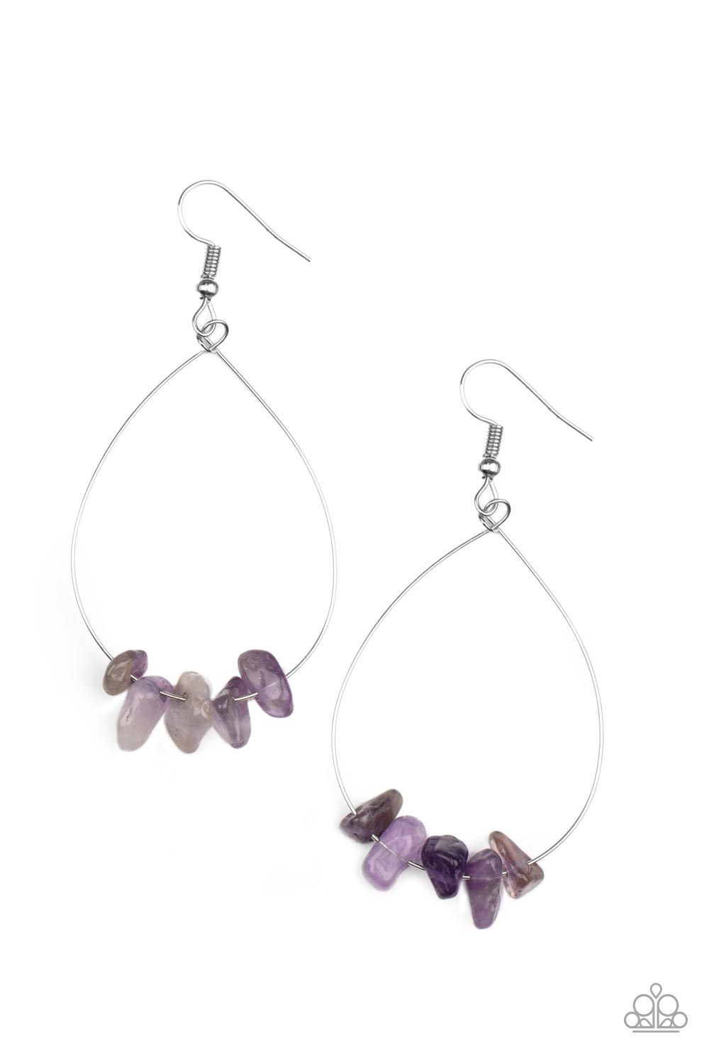 South Beach Serenity - Purple Paparazzi Earrings