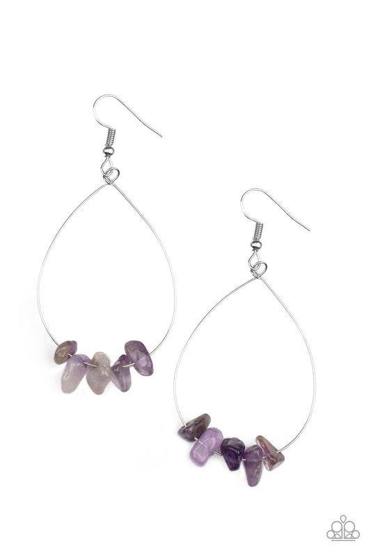 South Beach Serenity - Purple Paparazzi Earrings