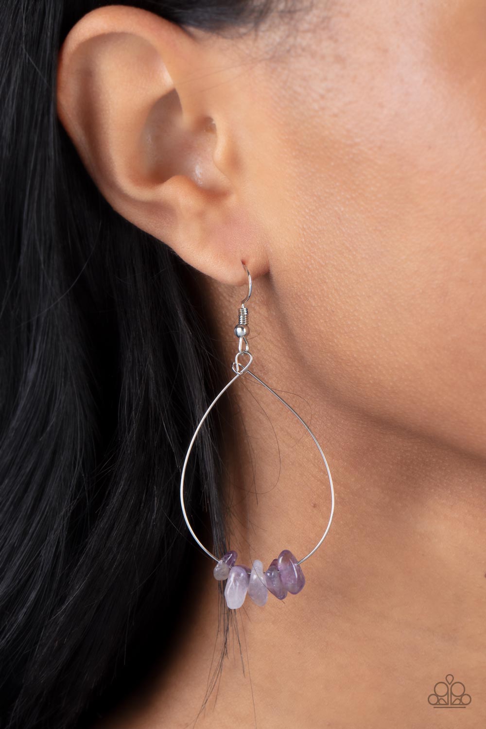 South Beach Serenity - Purple Paparazzi Earrings