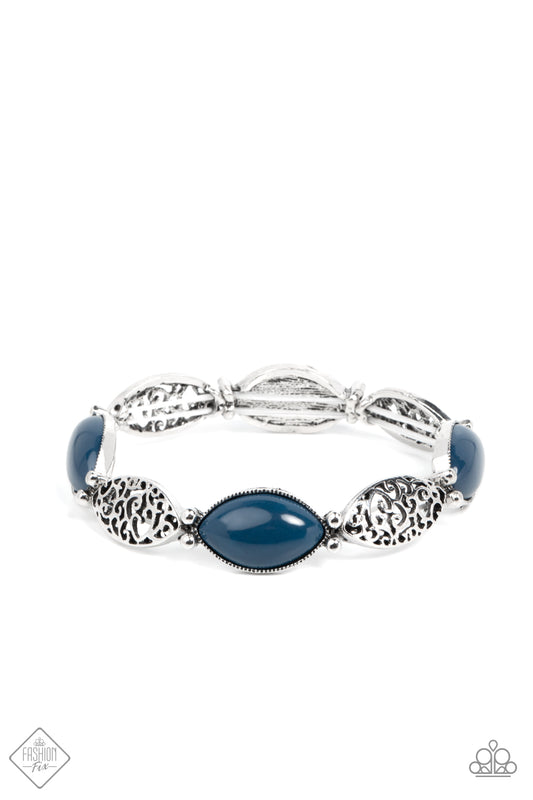 Garden Rendezvous - Blue Paparazzi Bracelet