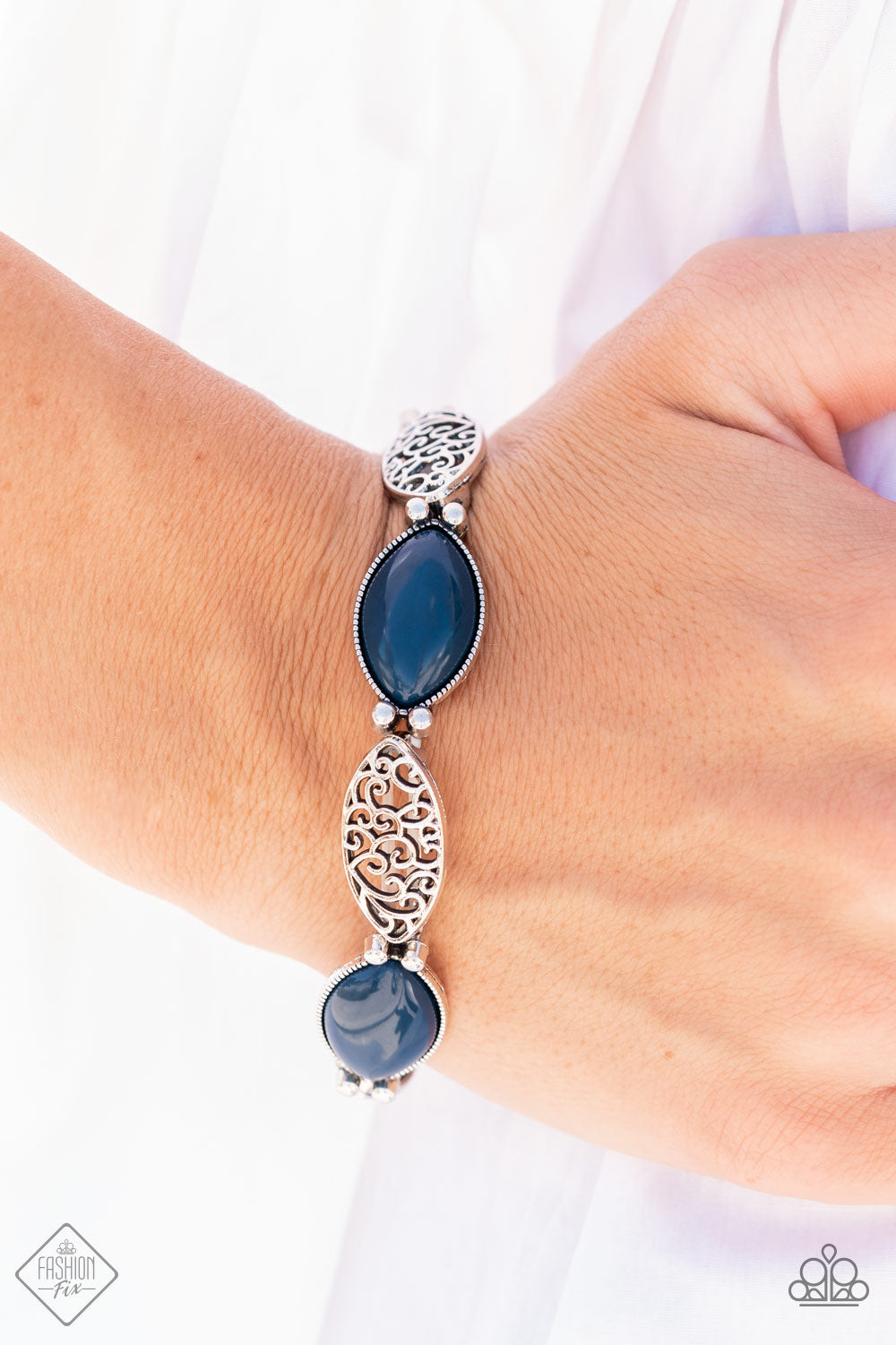Garden Rendezvous - Blue Paparazzi Bracelet