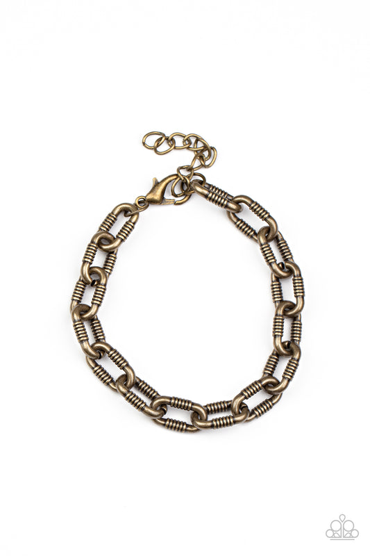Industrial Infantry - Brass Paparazzi Bracelet