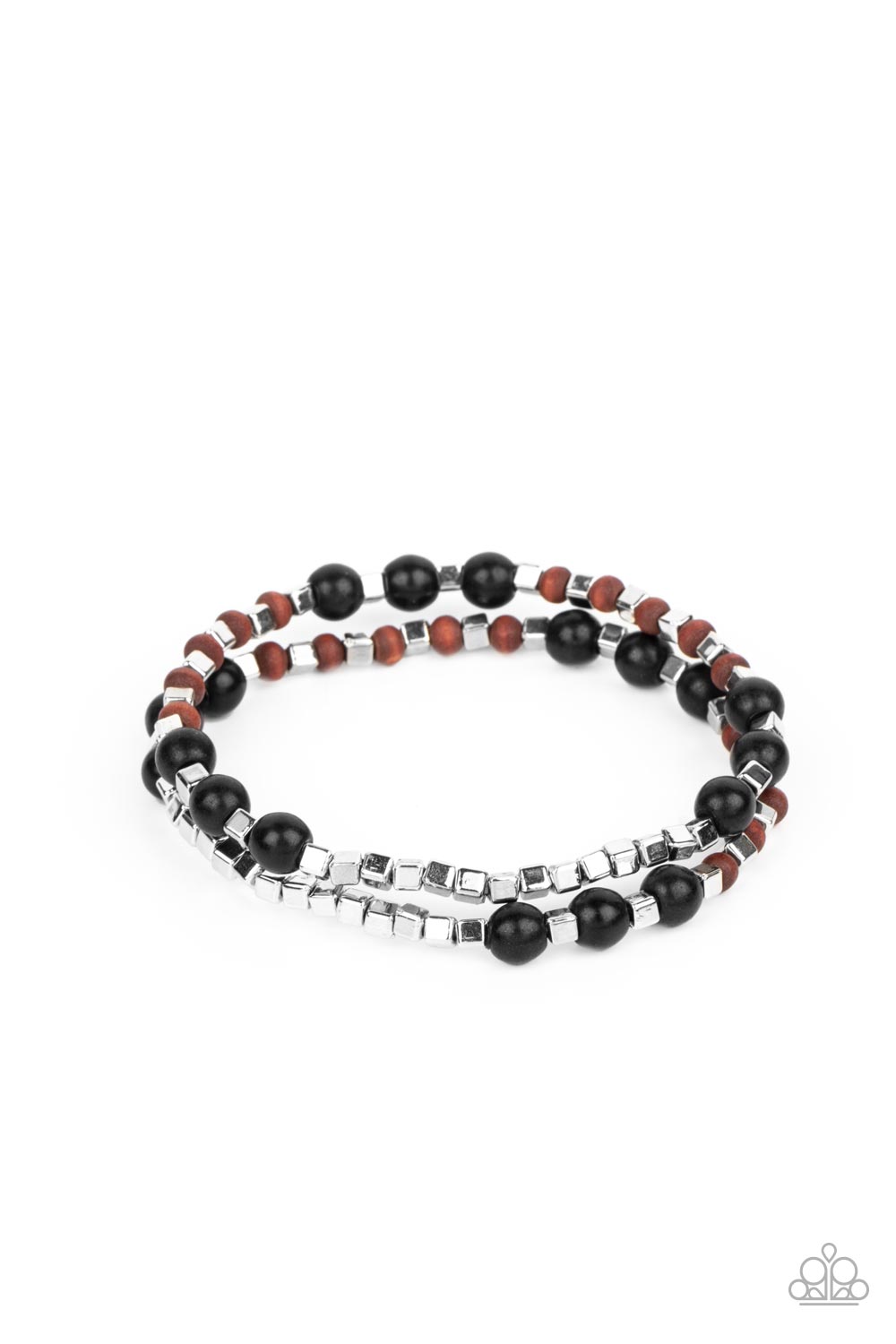 Backcountry Beauty - Black Paparazzi Bracelet