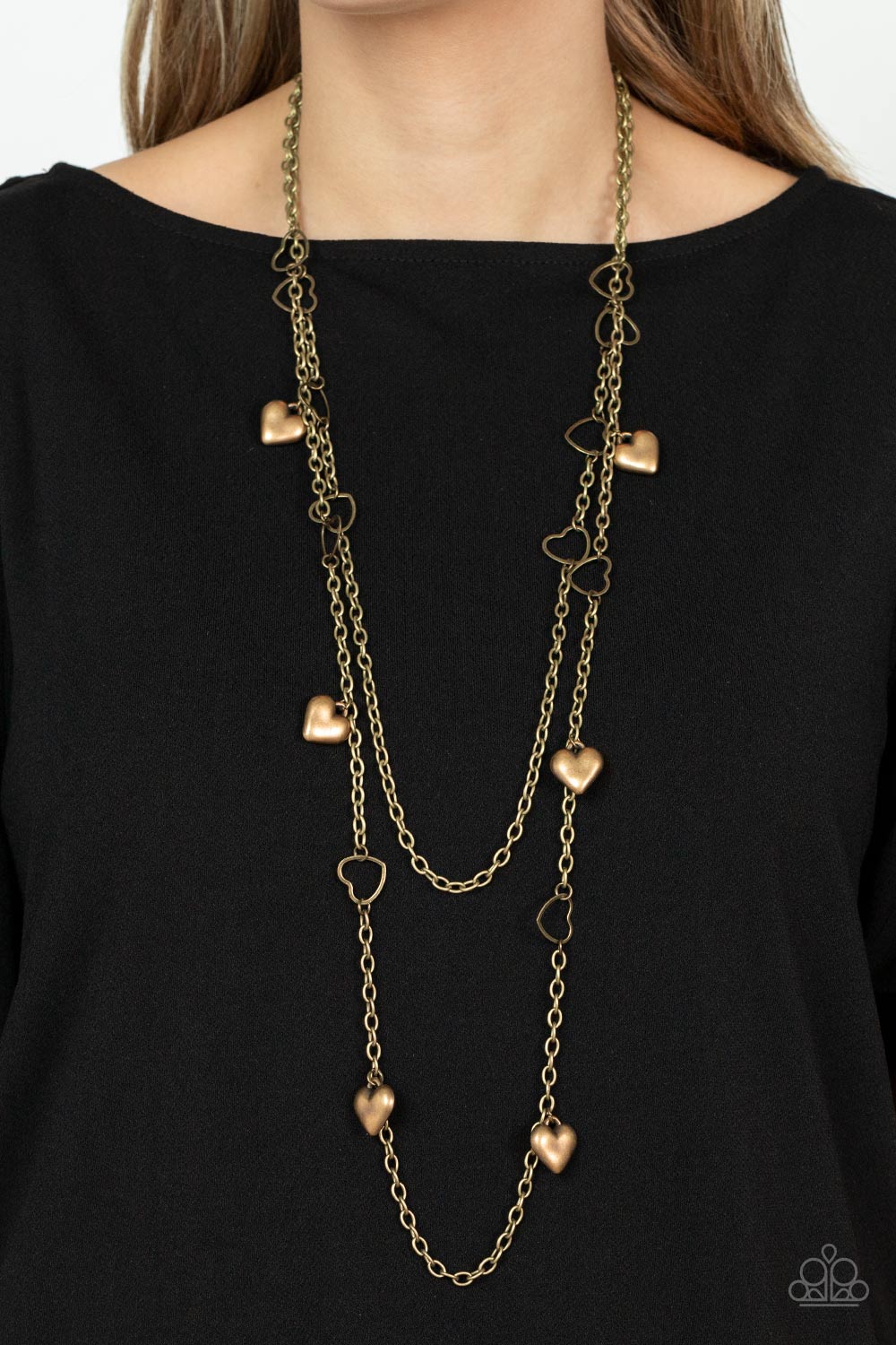 Chicly Cupid - Brass Paparazzi Necklace