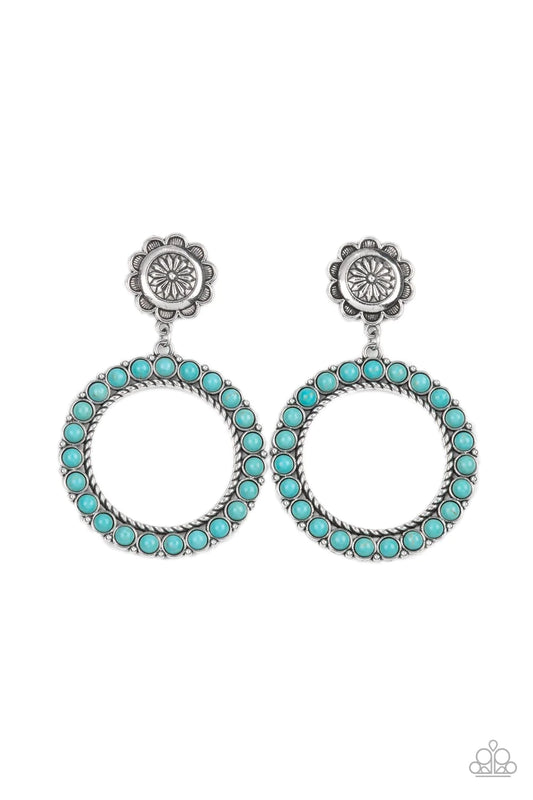 Playfully Prairie Blue Paparazzi Earrings