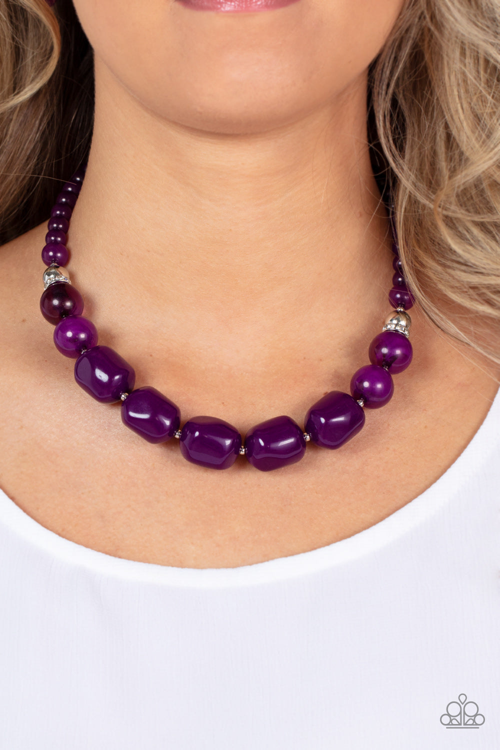 Ten Out of TENACIOUS - Purple Paparazzi Necklace